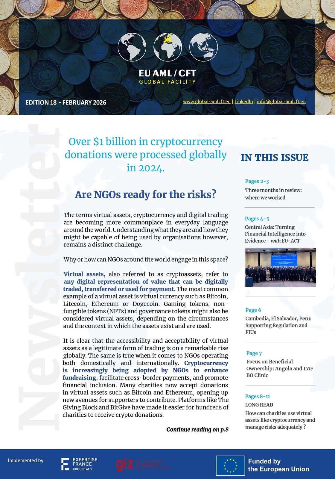Newsletter EU Global Facility AML CFT February 2026